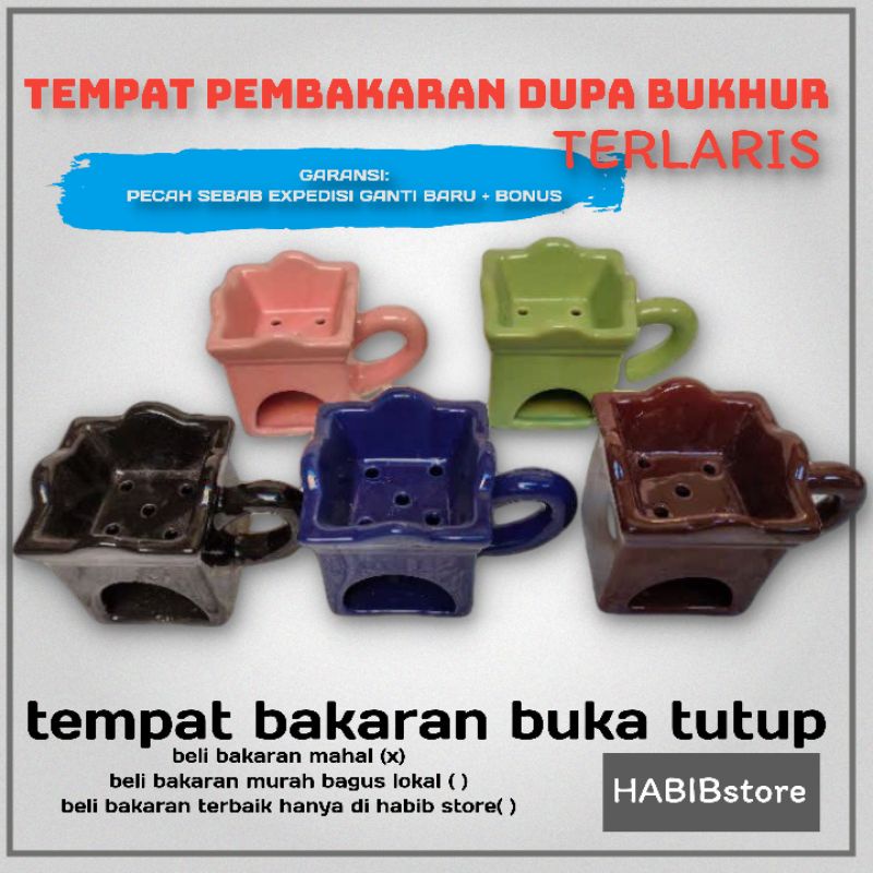 HABIBstore ⭐⭐⭐⭐⭐      bisa bayar di tempat prapen keramik tempat bakaran dupa gaharu bakhur bukhoor by al-Attas