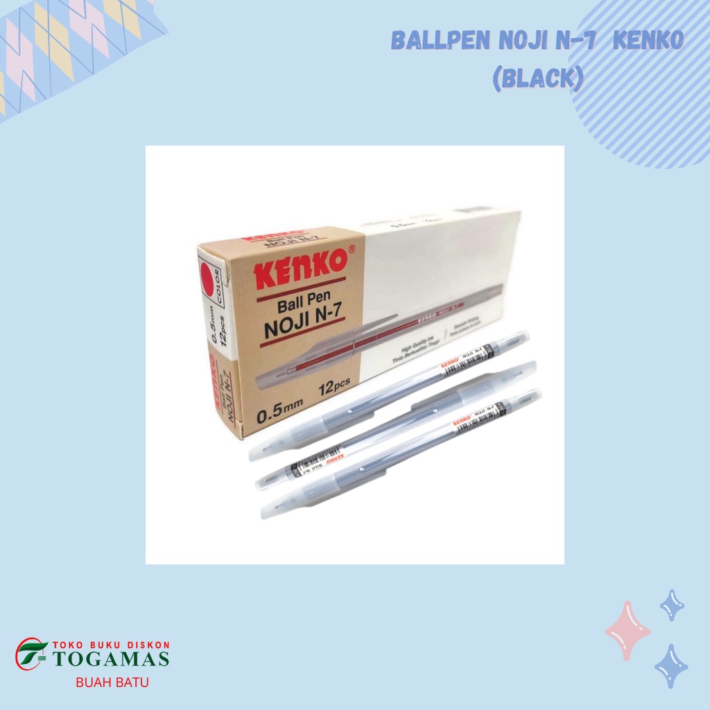 

BALLPEN NOJI N-7 KENKO (BLACK)