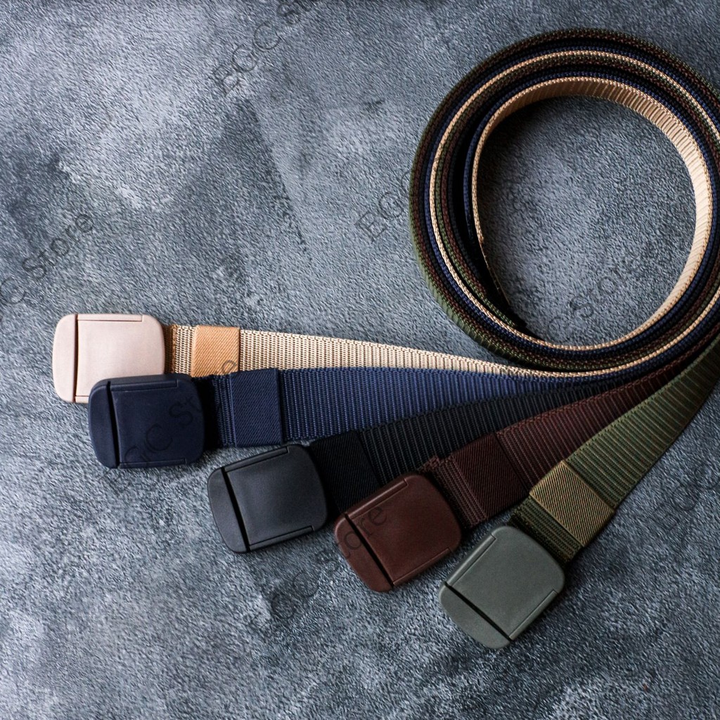 TERMURAH ! IKAT PINGGANG PRIA CANVAS TACTICAL GAGAH MEN BELT ANTI METAL DETECTOR- YH NXL-2/BD-23