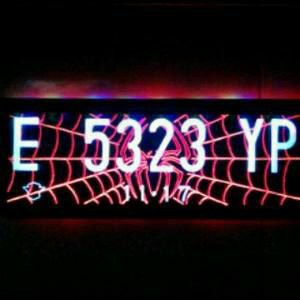 plat nomor akrilik mobil lampu background Terbaik