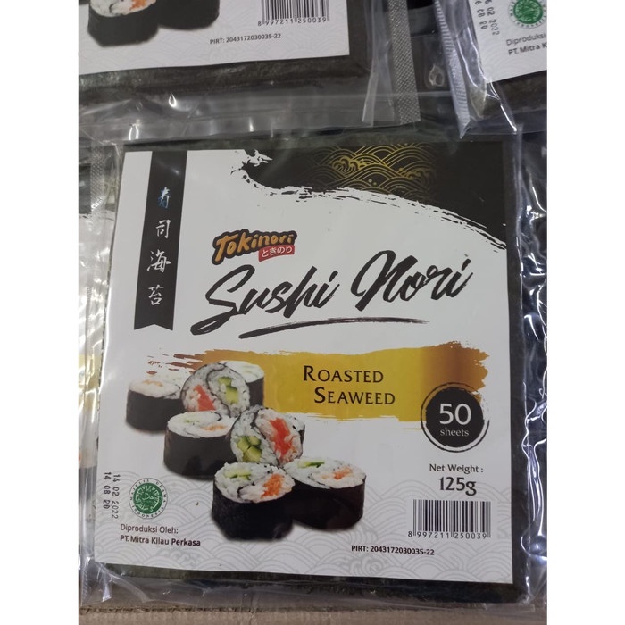 

ds201fs Tokinori 50 Sheet Yaki Sushi Nori Rumput Laut Roasted - Halal Dscscv