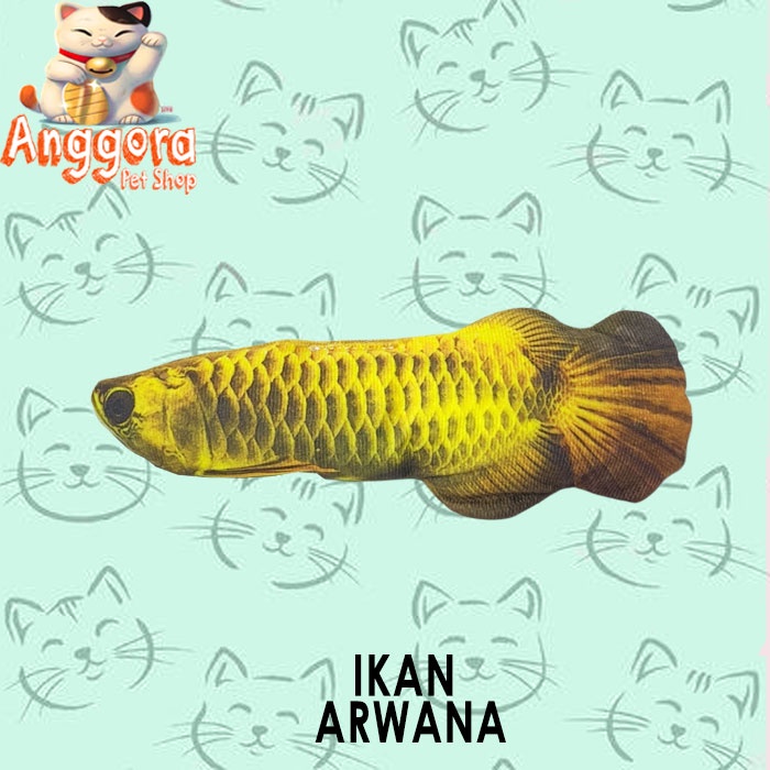 Mainan Boneka Catnip bentuk Ikan untuk Kucing