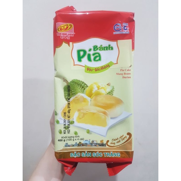 Banh Pia Durian Vietnam 400 gr Pia Cake Kue Duren Kacang Hijau Import Vietnam