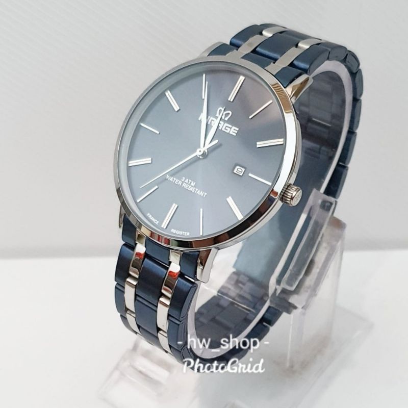 Jam tangan pria MIRAGE BRP-M8734 BLUE SILVER ORIGINAL