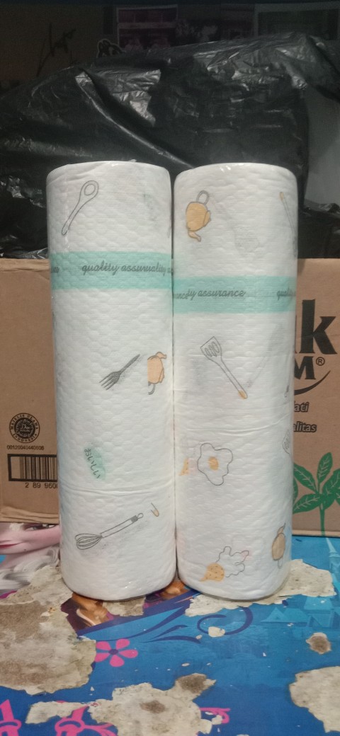 [dz] Hw19 - Kain Lap Basah Kering Multifungsi / Tissue Handuk Kertas Dapur Serap Minyak