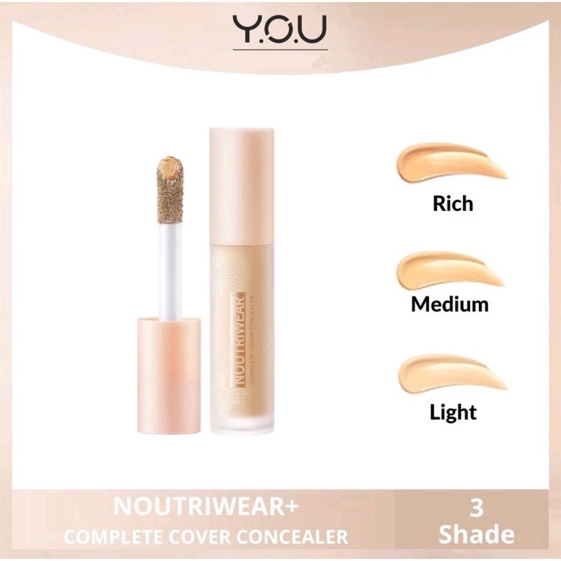 ⭐BAGUS⭐ YOU Noutriwear Concealer | Light Medium Nutriwear Y.O.U Make Ups