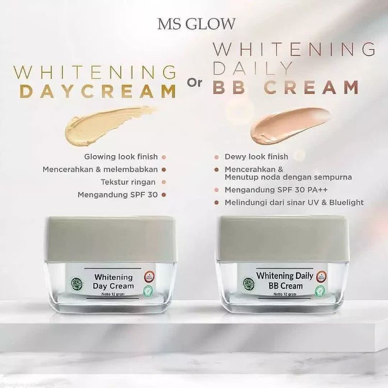 DAY CREAM / BB CREAM /MS GLOW / KOSMETIK / PERAWATAN WAJAH / SKINCARE