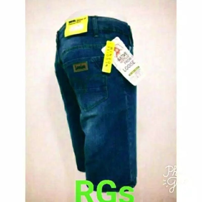 COD DISKON PROMO MURAH Celana jeans pendek casual slimfit pria remaja dewasa big size biru navy lois
