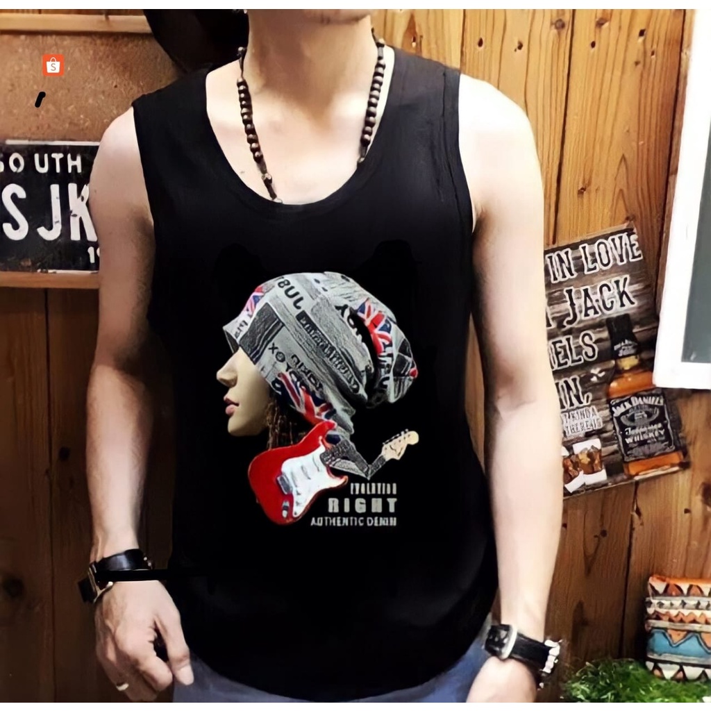 Singlet Pria Tanpa Lengan / Combed Cool / UK M-L-XL / Shalch Trendy