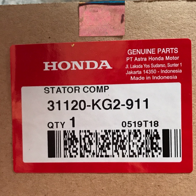 Stator Comp Spull assy Honda GL Max GL Pro CDI ori  31120 KG2 911 Tanpa Pulser Spul