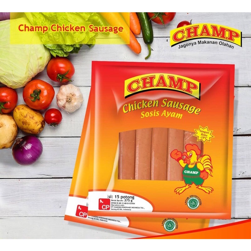 

CHAMP Sosis Ayam isi 15 [375gr] / Chicken Sausage