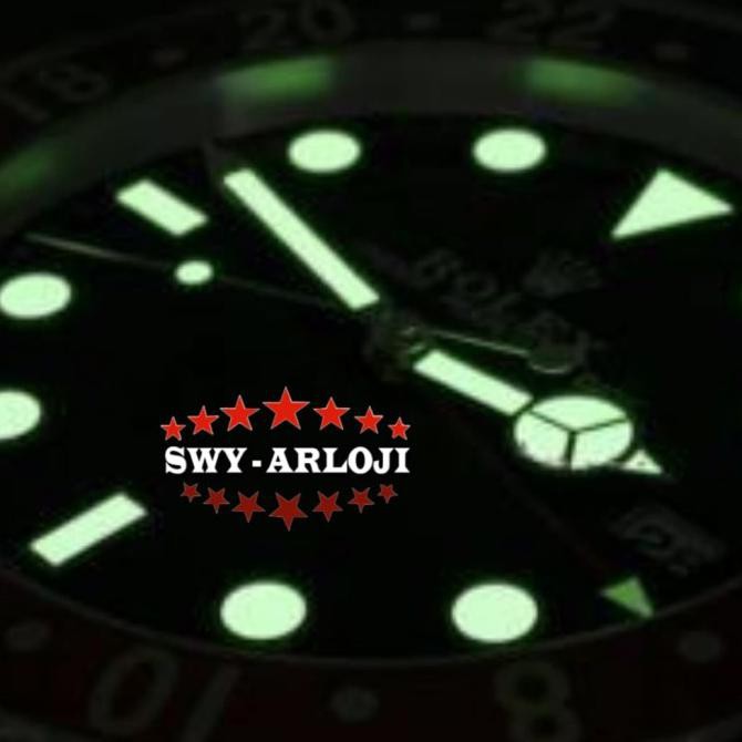 Hari Ini Jam Dinding Rolex Submariner Silver Black Clone 1:1 Mewah Elegan Berkualitas