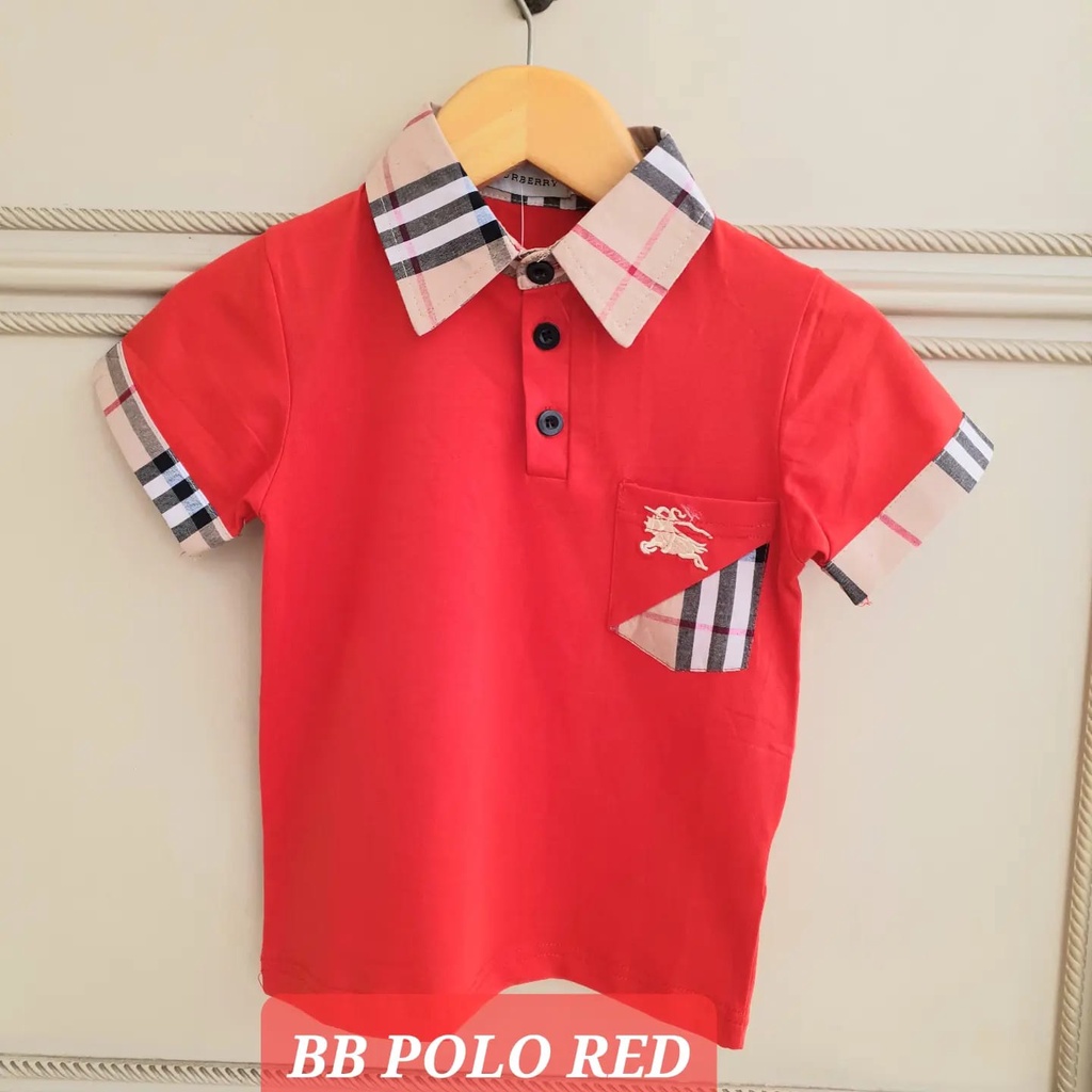 BB POLO RED BAJU KAOS KERAH FASHION ANAK COWOK KOREA IMPOR