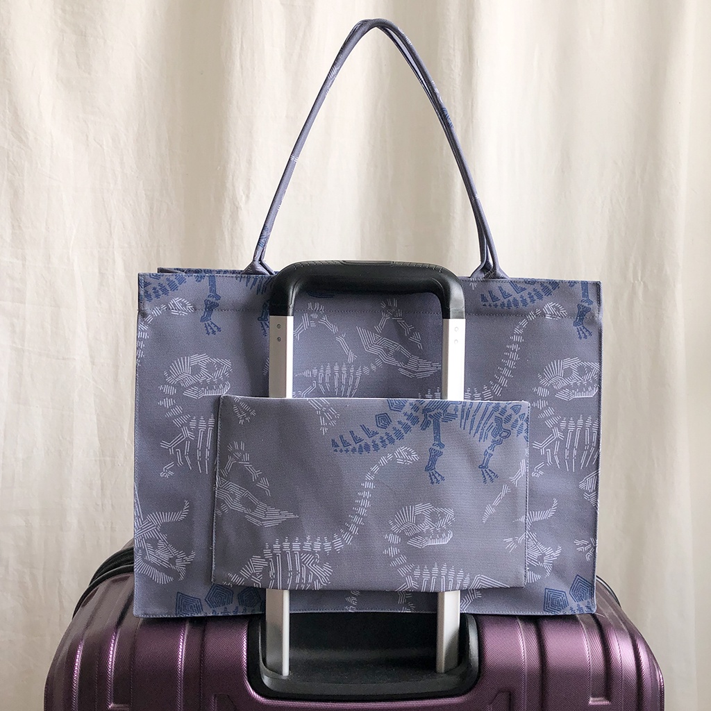 Tas Tote Traveller Medium - Dino Grey