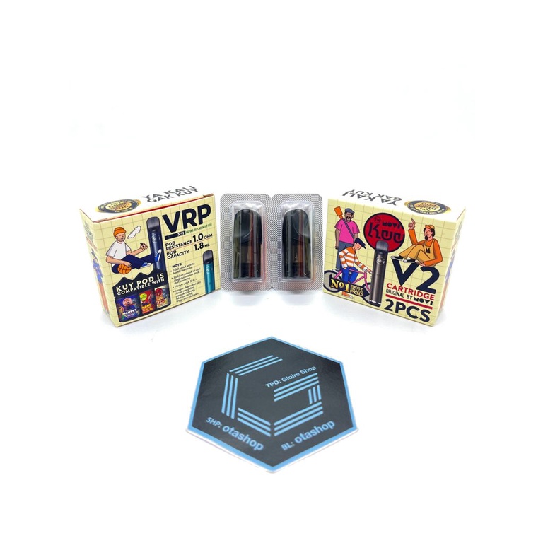 Jual CARTRIDGE Kuy Pod Kit 1.6ml 1.3ohm Authentic Refill Pods vape