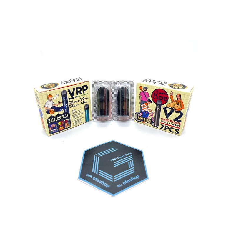 CARTRIDGE - Kuy Pod Kit 1.6ml 1.0ohm Authentic Refill Pods vape vapor premium original