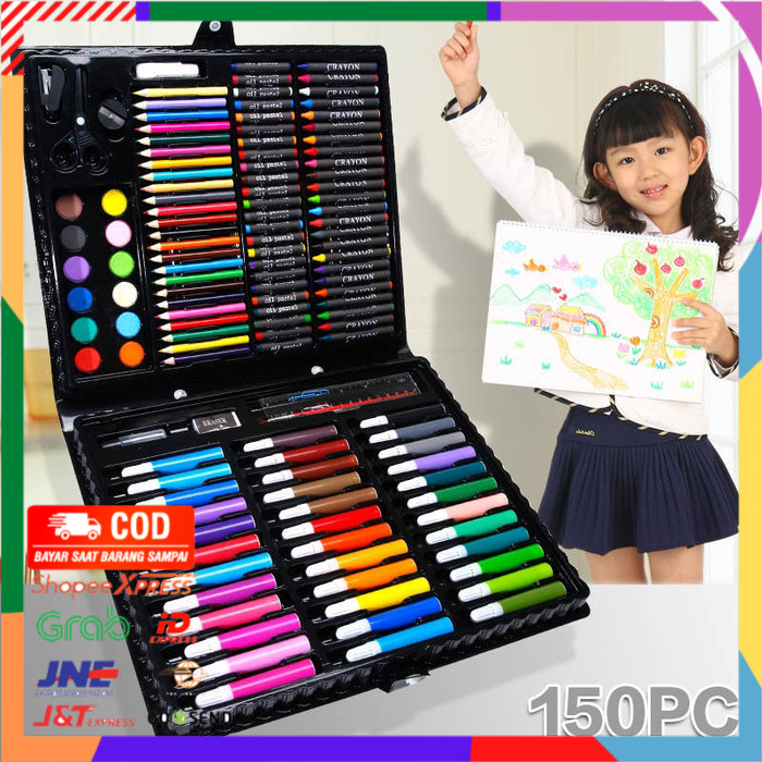 

✨ BISA COD ✨ 150Pcs Pensil Warna Air untuk Peralatan Menggambar Anak