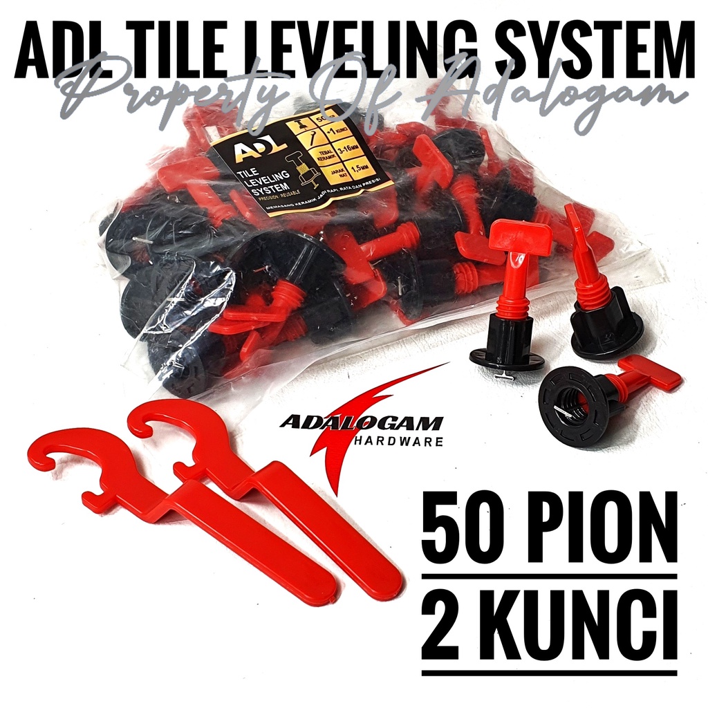 Solid Tile Leveling Set - Alat Bantu Meratakan Pemasangan Keramik