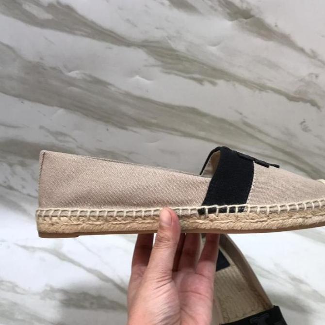 Sepatu Wanita espadrilles Tory Burch weston canvas