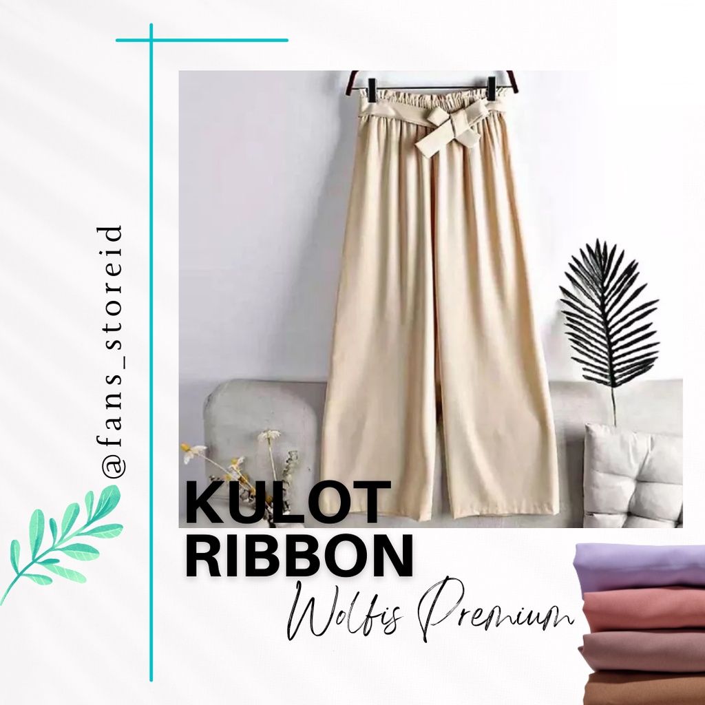 KULOT RIBBON PREMIUM HIGHWAIST KOREAN STYLE