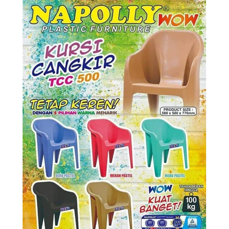 kursi plastik napoli