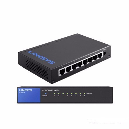 LINKSYS LGS108-AP : 8-Port Business Desktop Gigabit Unmanaged Metal Case Switch