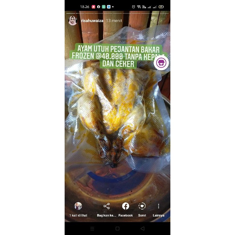 

ayam utuh pejantan bakar frozen