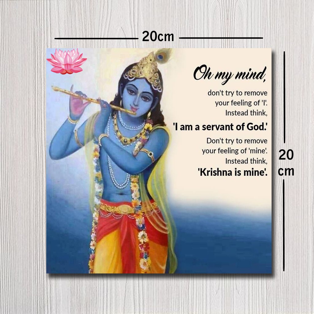 hiasandinding/Hindu/LordKrishna/Quotes/Motivasi/Walldecor/Dekorasi/Pajangan