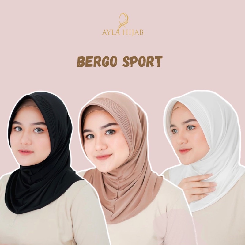 Jilbab Sport Murah /Jilbab Lycra Instan Jokowi / Bergo Sport-6