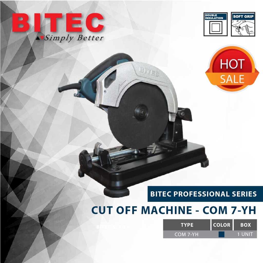 BITEC - MESIN POTONG BESI PROFESSIONAL 950W - COM 7 YH - GARANSI RESMI 1 TAHUN