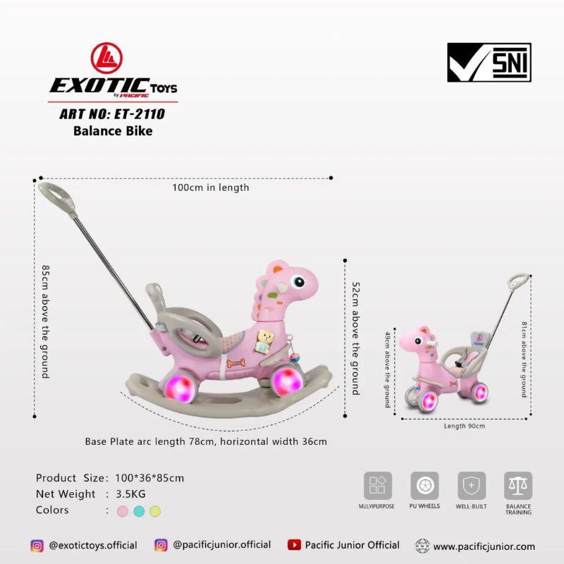 Mainan anak kuda - kudaan Exotic ET-2108/ET-2110 Model Kuda/MOLION M1005/M1001/M1006