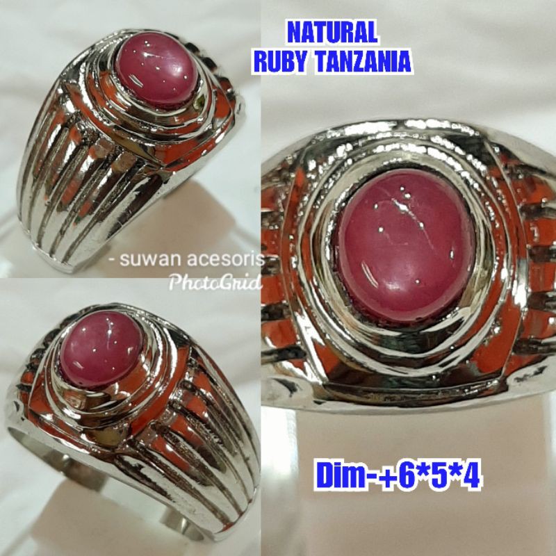 BATU PERMATA RUBY TANZANIA ASLI NATURAL 04