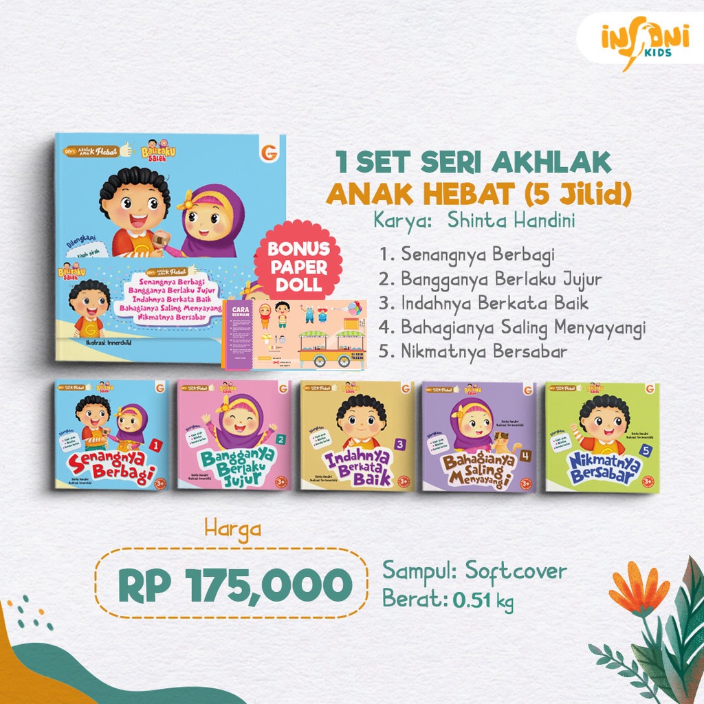 Buku 1 Set Seri Akhlak Anak Hebat - Gema Insani 100% Original