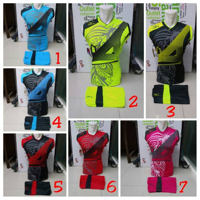 Setelan Baju Voli Singlet Jersey Voli Bola Voli Baju Voli
