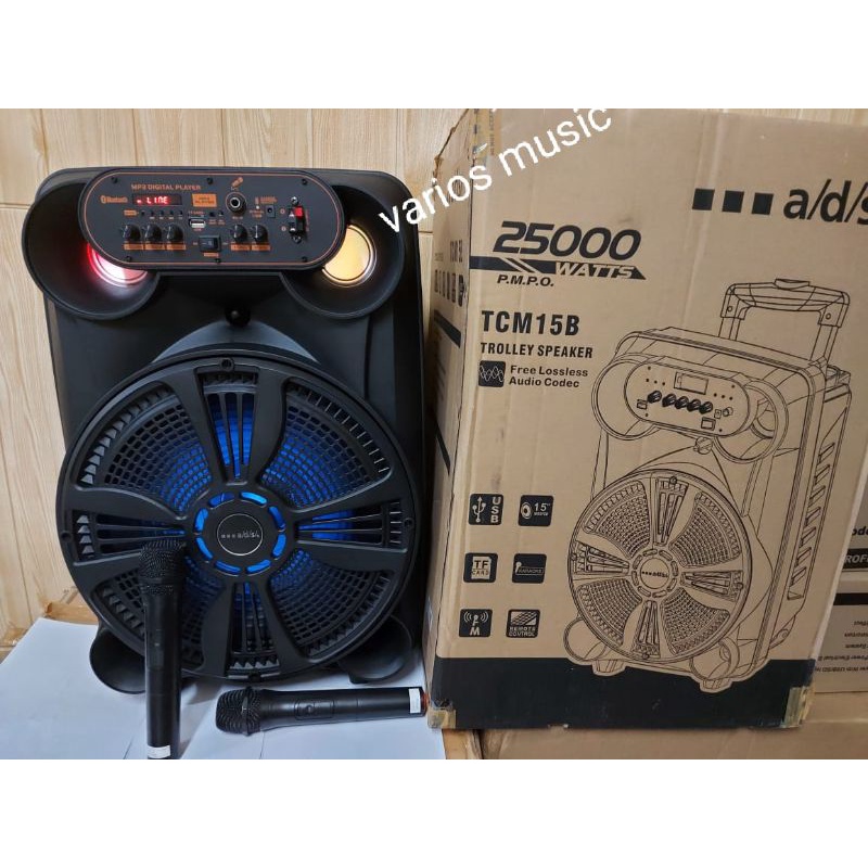 SPEAKER PORTABLE WIRELESS A/D/S/-ADS TCM 15 ORIGINAL PORTABLE 15INCHI