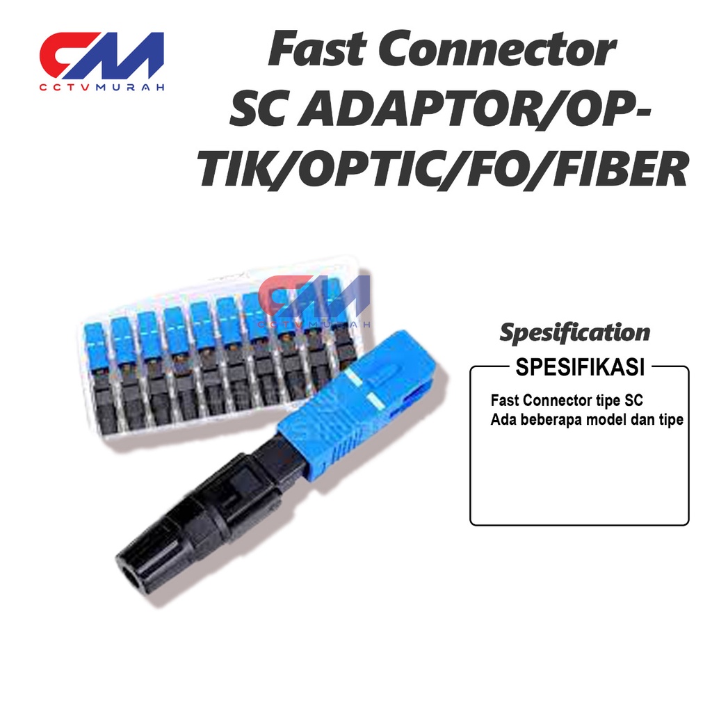 Adaptor Fast Connector SC For Fiber Optic