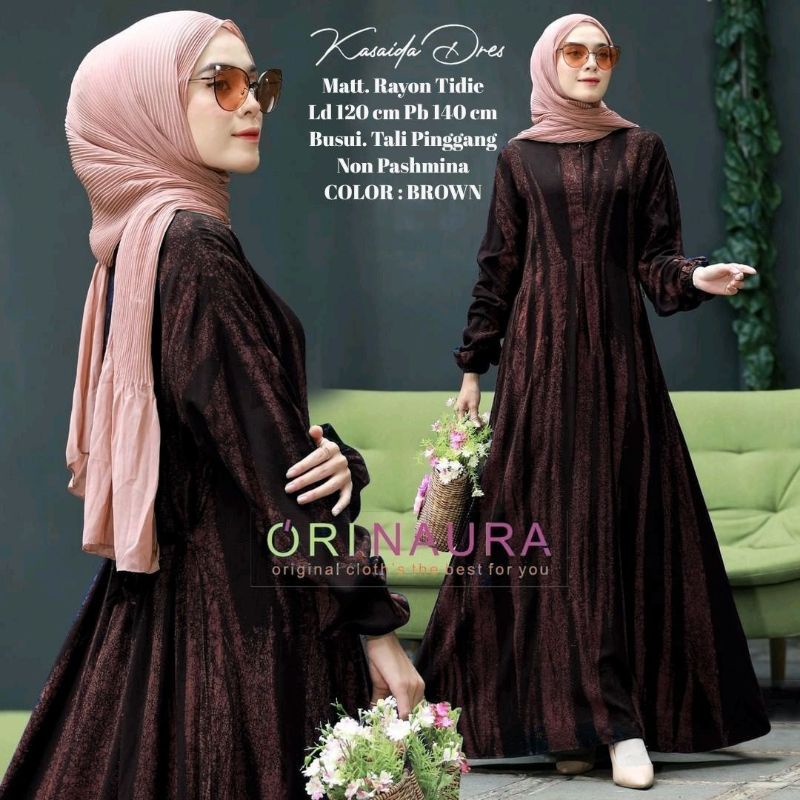 GAMIS RAYON PREMIUM| HOMEY DRESS CANDI MEKAR|GAMIS TWILL ORI
