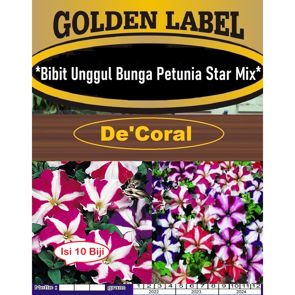 Bibit Bunga Petunia Star Mix|Benih Bunga Petunia Star Mix|Petunia Star