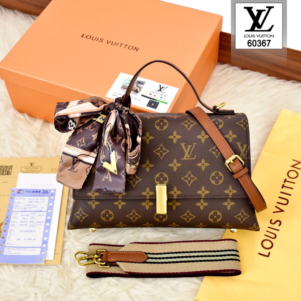 Tas Louis Vuitton Monogram With Scarf 60367  VBN 15  tas batam impor ransel selempang fashion brande