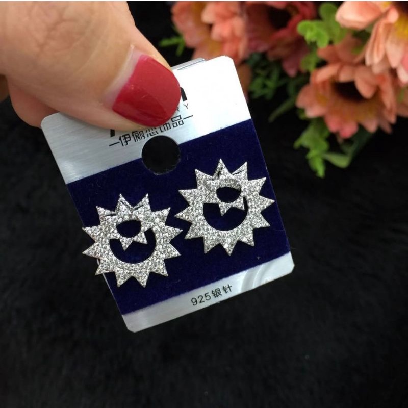 Anting Silver925 Perak Mata Kilau anting silver Anti Karat anti alergi premium Quality S31