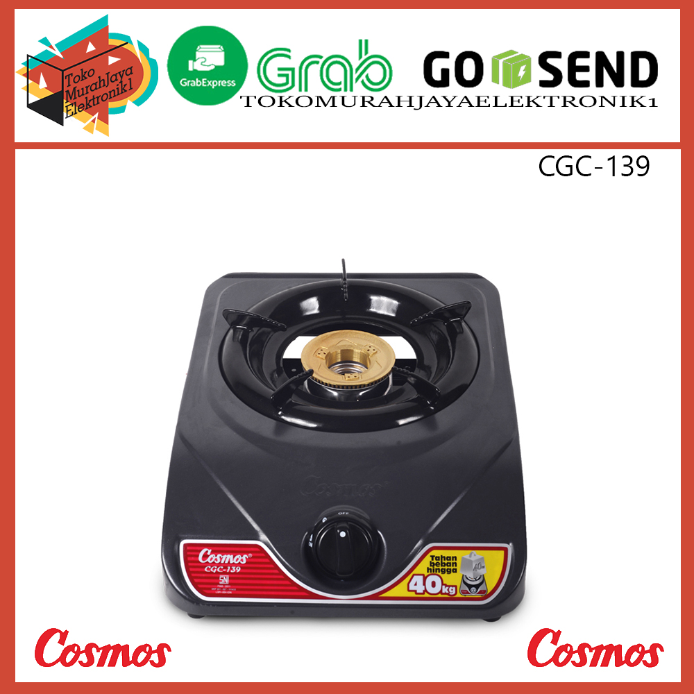 Kompor gas Cosmos 1 Tungku - CGC-139 (Free Buble Warp)
