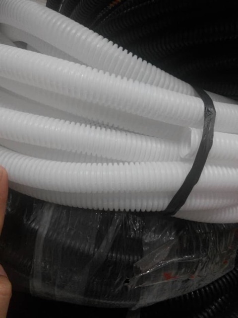 Flexible Conduit PVC 20mm Hitam &amp; Putih