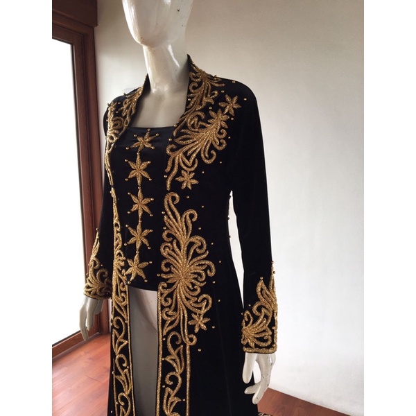 Kebaya pengantin kutubaru/kebaya bludru manten