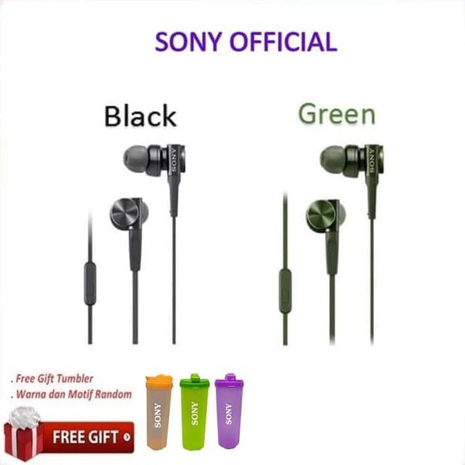 Sony In-Ear Extra Bass Headphone MDR-XB75AP / XB 75AP - earphone - Black