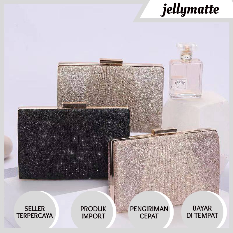 CLUTCH DOMPET PESTA KONDANGAN TAS PENGANTIN WANITA SELEMPANG 1005 IMPORT KOREA MURAH KUALITAS PREMIUM JAKARTA