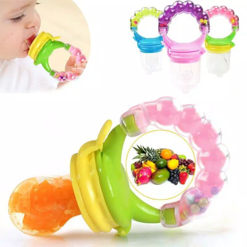 Empeng Dot Buah Anak Bayi Baby Fruit Feeder Rattle Teether Kompeng Pacifier Gigitan Bayi/C 30-38-39