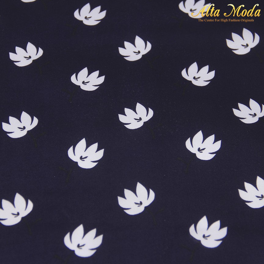 

Alta Moda Silk Navy Bunga Putih (1M)