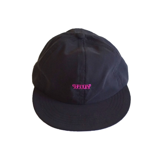 6panel hat bloom black