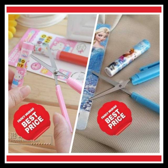 

(BEST PRICE) GUNTING MODEL PULPEN KARAKTER HELLO KITTY & FROZEN