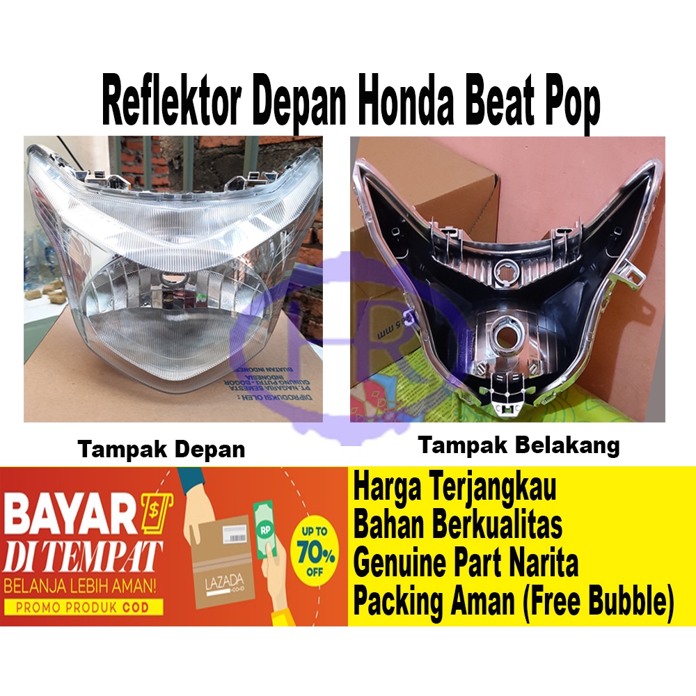 Reflektor lampu depan Honda Beat pop / Reflektor Honda Beat POP / Narita - Reflektor Lampu Depan Bea